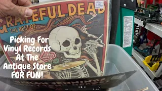 Picking Vinyl Records For FUN At The Antique Store