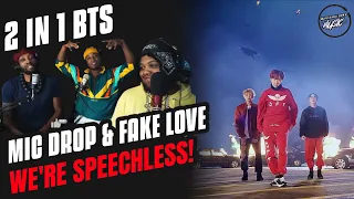 BTS (방탄소년단) 'MIC Drop & BTS (방탄소년단) 'FAKE LOVE' Official MV (REACTION) | 2 IN 1 We're Speechless!