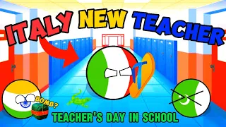 TEACHER'S DAY IN SCHOOL | Countryballs in School || @Random-Comparison