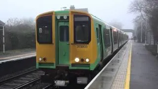 313203 Now In Southern Livery + Refurbished Departs Bosham With Loud Tones For Littlehampton