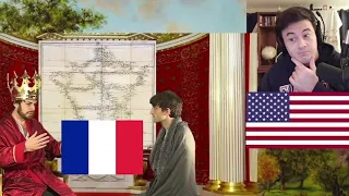 American Reacts How did triangles shrink France?