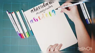 Abecedario lettering en minúsculas