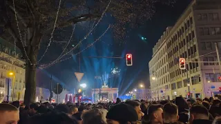 Happy New Year 01.01.2023 Berlin Brandenburger Tor