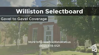 Williston Selectboard - 3/21/2023