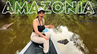 Entramos a la selva Amazónica de Ecuador 🇪🇨 Vimos Delfines Rosados🐬 l Cuyabeno (1/3) - Geleocos