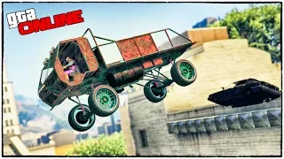 ЭКСТРЕМАЛЬНЫЙ ПАРКУР ПО КРЫШАМ НА ГРУЗОВИКЕ! ГТА 5 ОНЛАЙН (GTA 5 ONLINE)