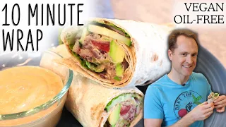 This Wrap Went Viral! Vegan Hamburger Wrap with Secret Sauce