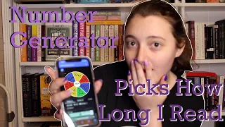 Number Generator Picks How Long I Read for a Week 🕰️ 📖 🌿