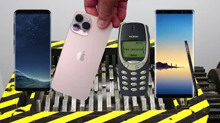 Shredding NOKIA 3310 VS IPHONE 13 PRO MAX VS SAMSUNG NOTE 8 VS SAMSUNG S8