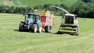 ► Claas Jaguar 850  - SENAŽ  ORAGRO  2017 ► CASE PUMA 225, JOHN DEERE 8335R , NEW HOLLAND T7040