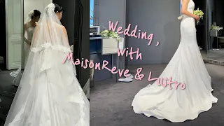 [Wedding]#1 메종레브 Maison Reve, 루스트로 Lustro, 청담 미엘_스튜디오 촬영용 드레스 셀렉