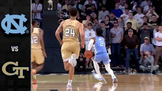 North Carolina vs. Georgia Tech Men's Basketball Highlights (2021-22)