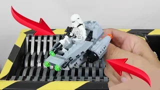 Experiment Shredding Lego Star Wars The Last Jedi And Toys | The Crusher