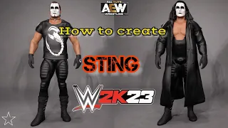 WWE 2K23 | How to create Sting