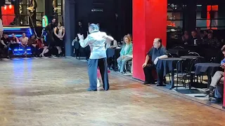Anabella Linzalata Raso  y Javier Borlicher  bailan en el Milongon , Marabu Bs.As. 3/4 (Milonga)