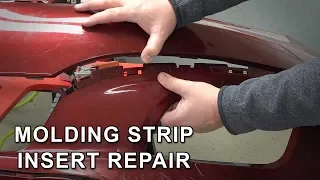 One-Sided Repair on a Molding Strip Insert