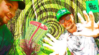 Trying to make GNARLY shots inside an actual Disc Golf Labyrinth!! Putting Game 8