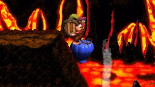Donkey Kong Country 2 (SNES) - Crocodile Cauldron - Red-Hot Ride