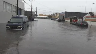 Roads to rivers: Drivers left stranded in cars as flash-flooding overtook San Diego roads