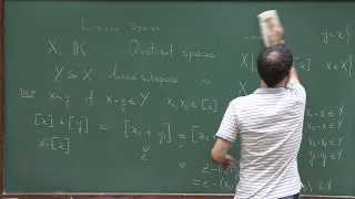 Doctorate program: Functional Analysis - Lecture 2:  Linear spaces: quotient spaces and convex...