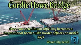 Gordie Howe Bridge - Once connected it officially becomes a International Crossing.