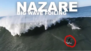 NAZARE BIG WAVE SURF FOILING!!! - Court In The Act #FREERIDE VLOG