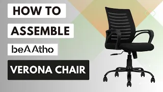 beAAtho Verona Mesh Mid Back Office Revolving Chair Assembly Video