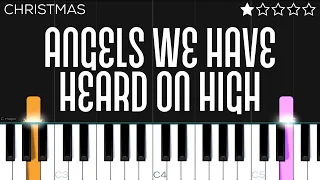 Christmas - Angels We Have Heard On High | EASY Piano Tutorial