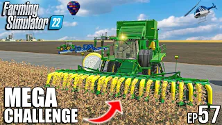 COTTON Harvest w/ John Deere CS770 & Planting a Meadow | MEGA Challenge | Farming Simulator 22 #57