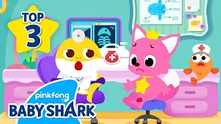 😭Pinkfong has a Boo-Boo! | +Compilation | Baby Shark Doctor | Hospital Play | Baby Shark Official