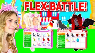 The ULTIMATE FLEX BATTLE With MOODY In Adopt Me! (Roblox)