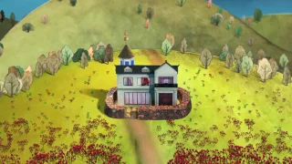 cut-out animation 'Rose House'