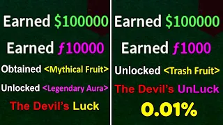 Devil's Luck vs Devil's Unluck be like... Part 2 (Blox Fruits)