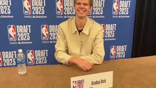 Grady Dick interview before NBA draft 2023