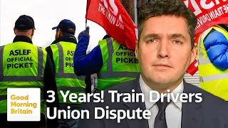 Train Strike Action to Continue As Union Dispute Enters Its Third Year | Good Morning Britain