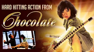 Hard hitting martial arts action from Chocolate (2008)