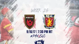 USL LIVE - Phoenix Rising FC vs Real Monarchs SLC 9/16/17