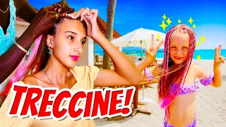 FACCIAMO le TRECCINE e LUDO non RESISTE al DOLORE 😨 •Vlog in Vacanza Day 25•