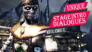 MORTAL KOMBAT XL - ALL UNIQUE STAGE INTRO DIALOGUES ✔️4K ᵁᴴᴰ 60ᶠᵖˢ PS5