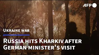 Russia hits Ukraine's Kharkiv after German minister's visit | AFP