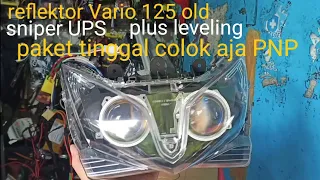 cara pasang biled sniper di Vario 125 old plus leveling LEED HID MOTOR