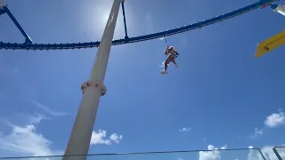 Zipline on the Carnival Mardi Gras Cruise Ship