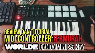 REVIEW DAN TUTORIAL MIDI CONTROLLER WORLDE PANDA MINI (With Sub)