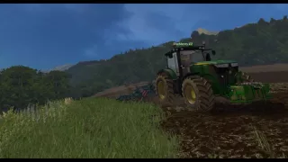 |Farming Simulator 2015|Kultivace|John Deere 7280R + John Deere 9RX|