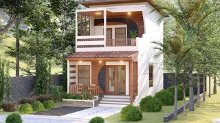 Nice 2-Bedroom Loft-Type and Balcony, Small House Design Idea (5x8 Meters Only), Amazing Small Home