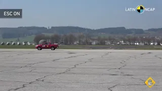 Crash Test Toyota Hilux Cabine Dupla SW4 - 7 Airbags - Controle de estabilidade em curvas