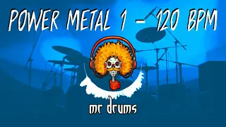 Power Metal 1 - 120 BPM | Backing Drums | Only Drums