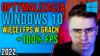 JAK MIEĆ WIĘCEJ FPS W GRACH NA WINDOWS 10 ?😲 Optymalizacja Windows 10 🔥 2022 *DZIAŁA*