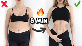 Get FLAT BELLY in 8 MIN a Day 🔥 My Secret ABS WORKOUT in 2 weeks