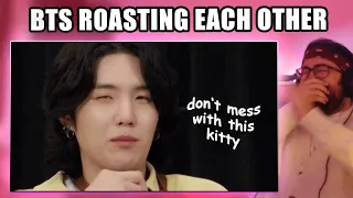 BTS aggressively roasting each other | Reaction